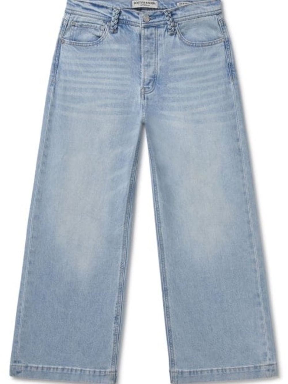 Scotch & Soda Amsterdam The Sky Wide Leg Cropped Jeans – Size 14/32